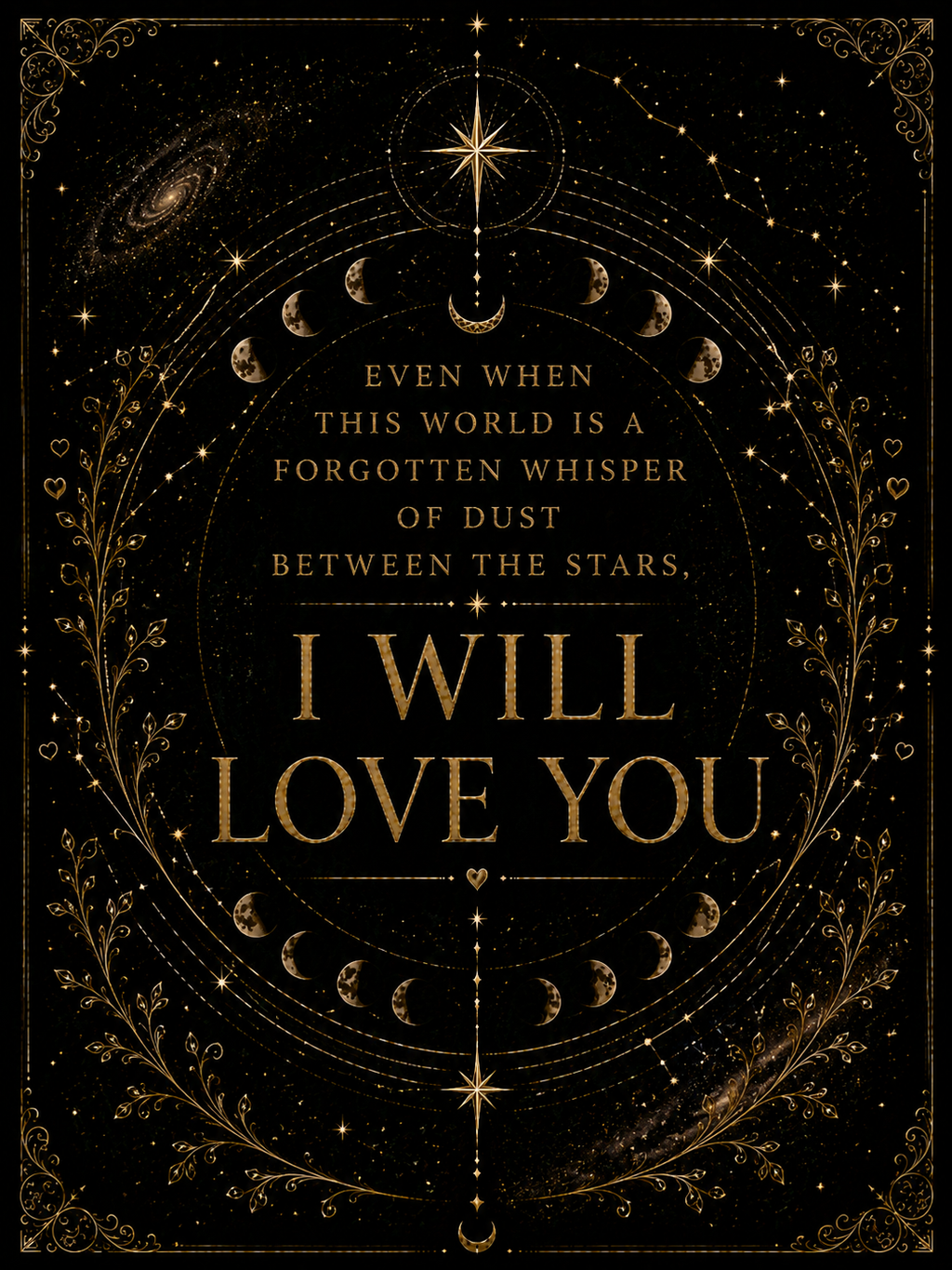 Even When This World Is Forgotten Wall Art, Throne of Glass Quote, Rowan and Aelin Print, Sarah J Maas Digital Download