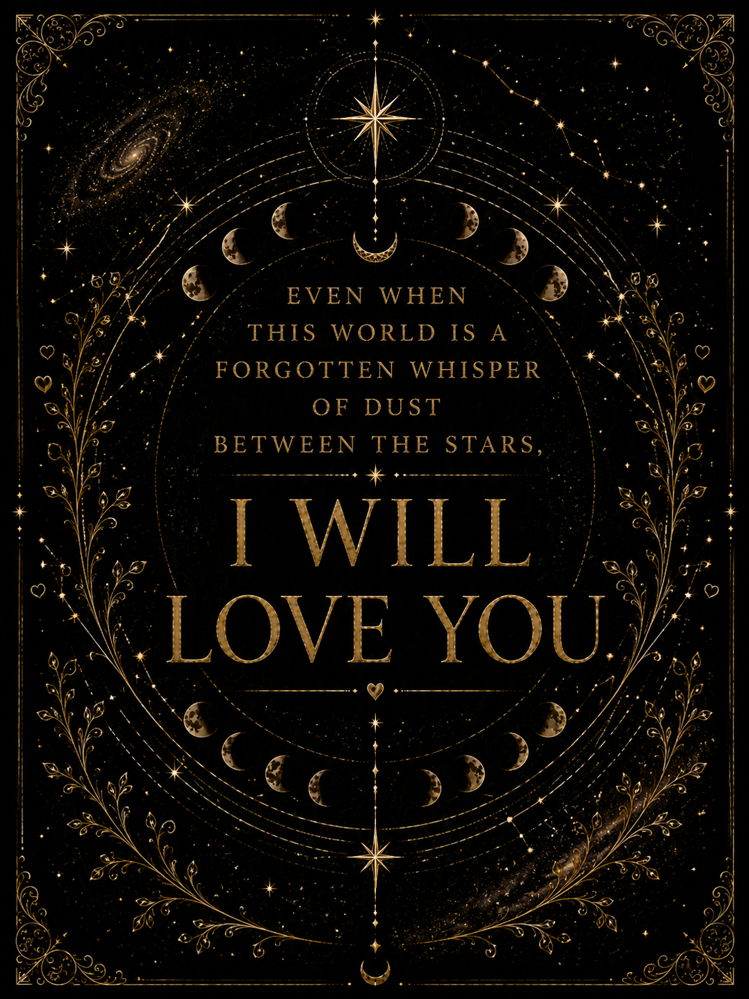 Even When This World Is Forgotten Wall Art, Throne of Glass Quote, Rowan and Aelin Print, Sarah J Maas Digital Download