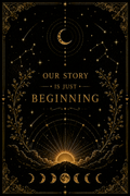 Our Story Is Just Beginning Wall Art, ACOTAR Quote Print, Sarah J Maas Inspired, Celestial Bookish Decor, Digital Download