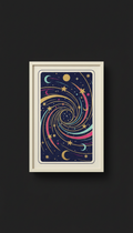 Stardust Blue celestial tarot art print