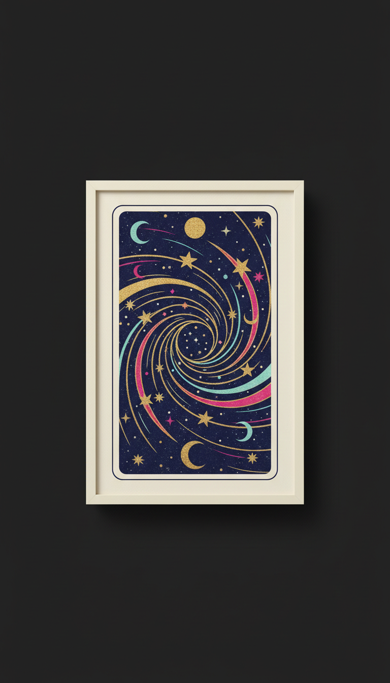 Stardust Blue celestial tarot art print
